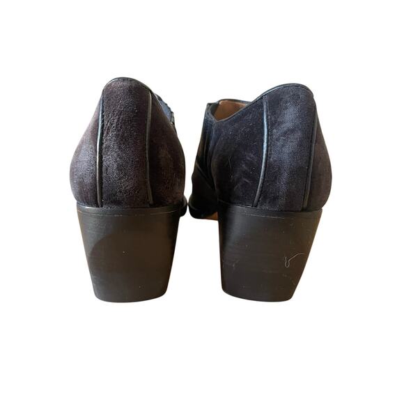 chloe-fall-winte-2001-fw-  Chloe Brown Velvet Half Cowboy Boots Size 38/ US 7.5